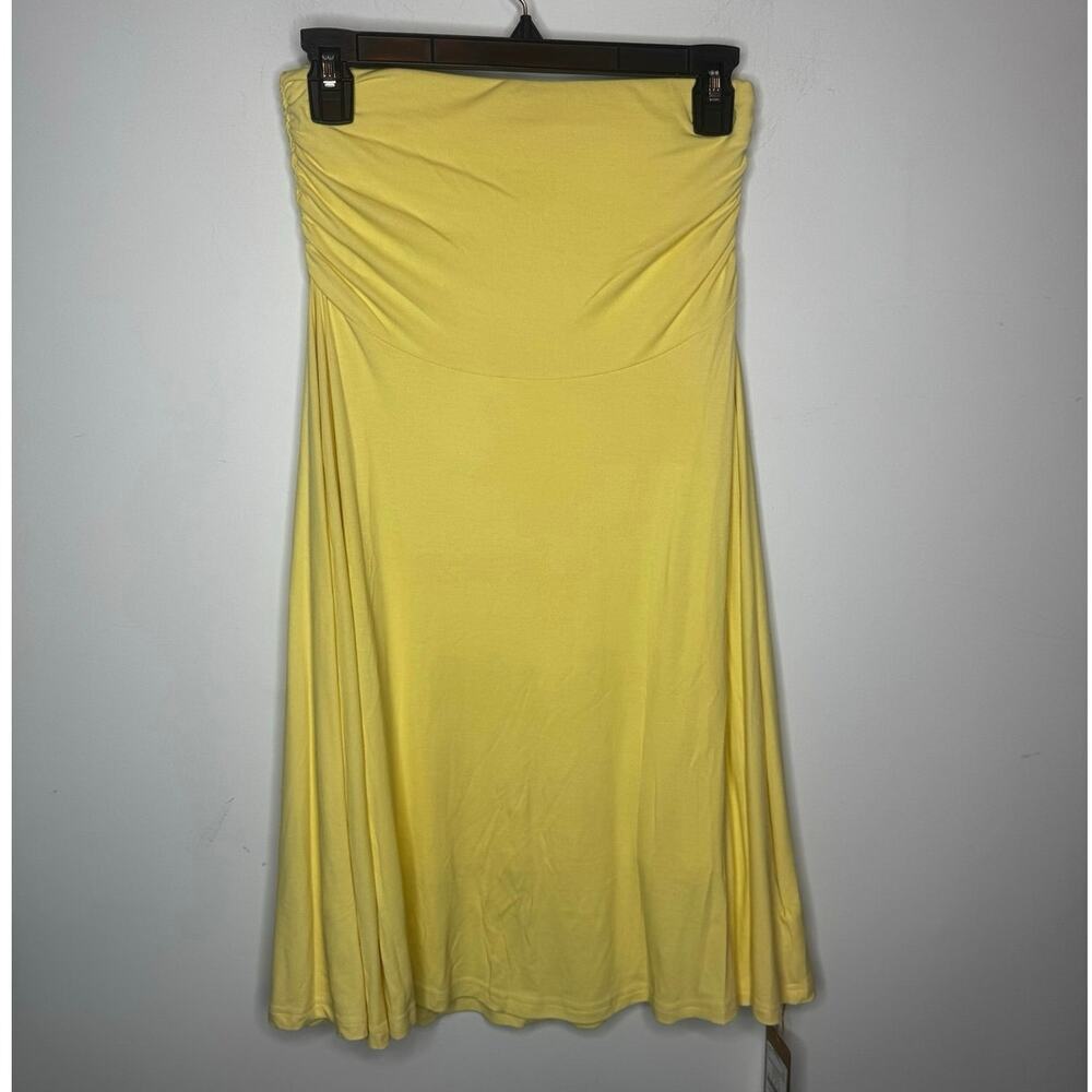 OGL Butter Yellow Dress Size Small New Casual Mini Midi Summer Resort Trendy